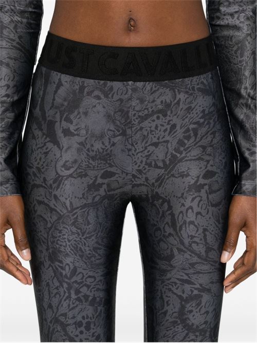 Leggings donna grigio JUST CAVALLI | 77PAC100JS413833